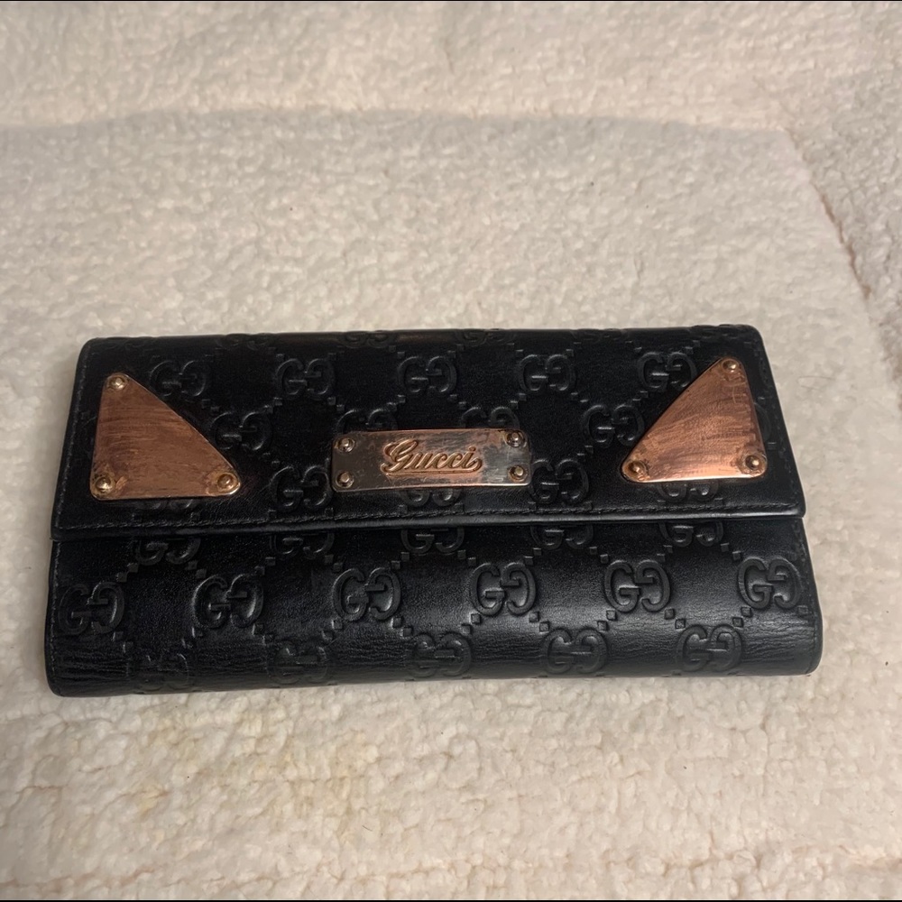 Gucci Guccissima Leather Long Wallet